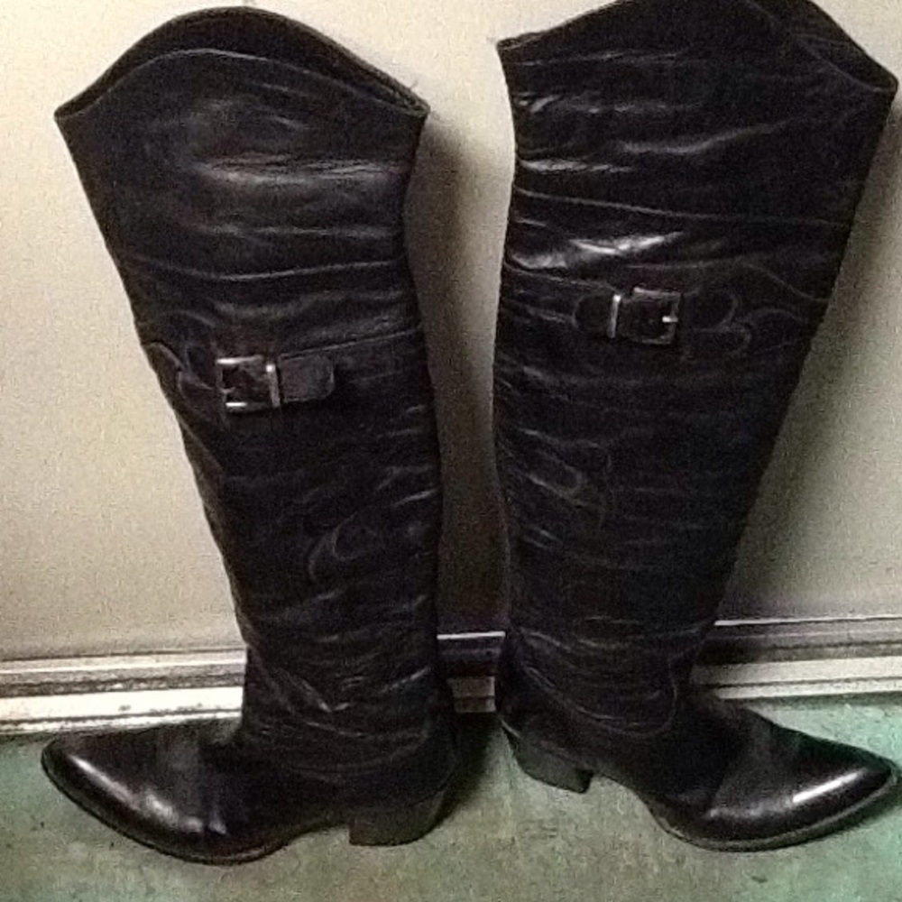 Old Gringo over the knee western boots